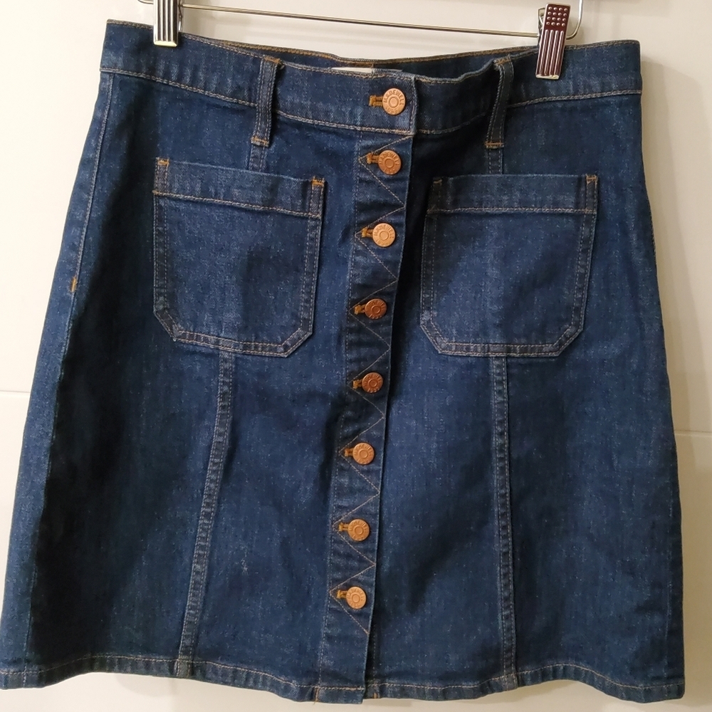 Madewell A-line Denim Mini Skirt Size 30